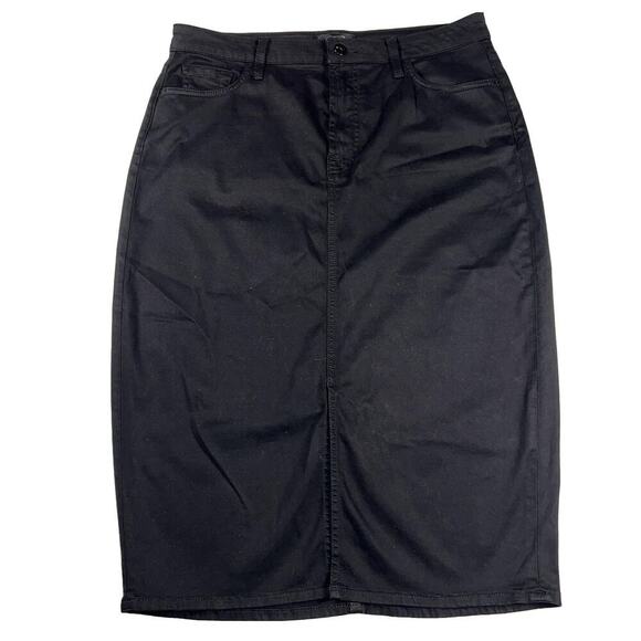 Jen7 7 For All Mankind Black Pencil Skirt Size 12 - Picture 1 of 12